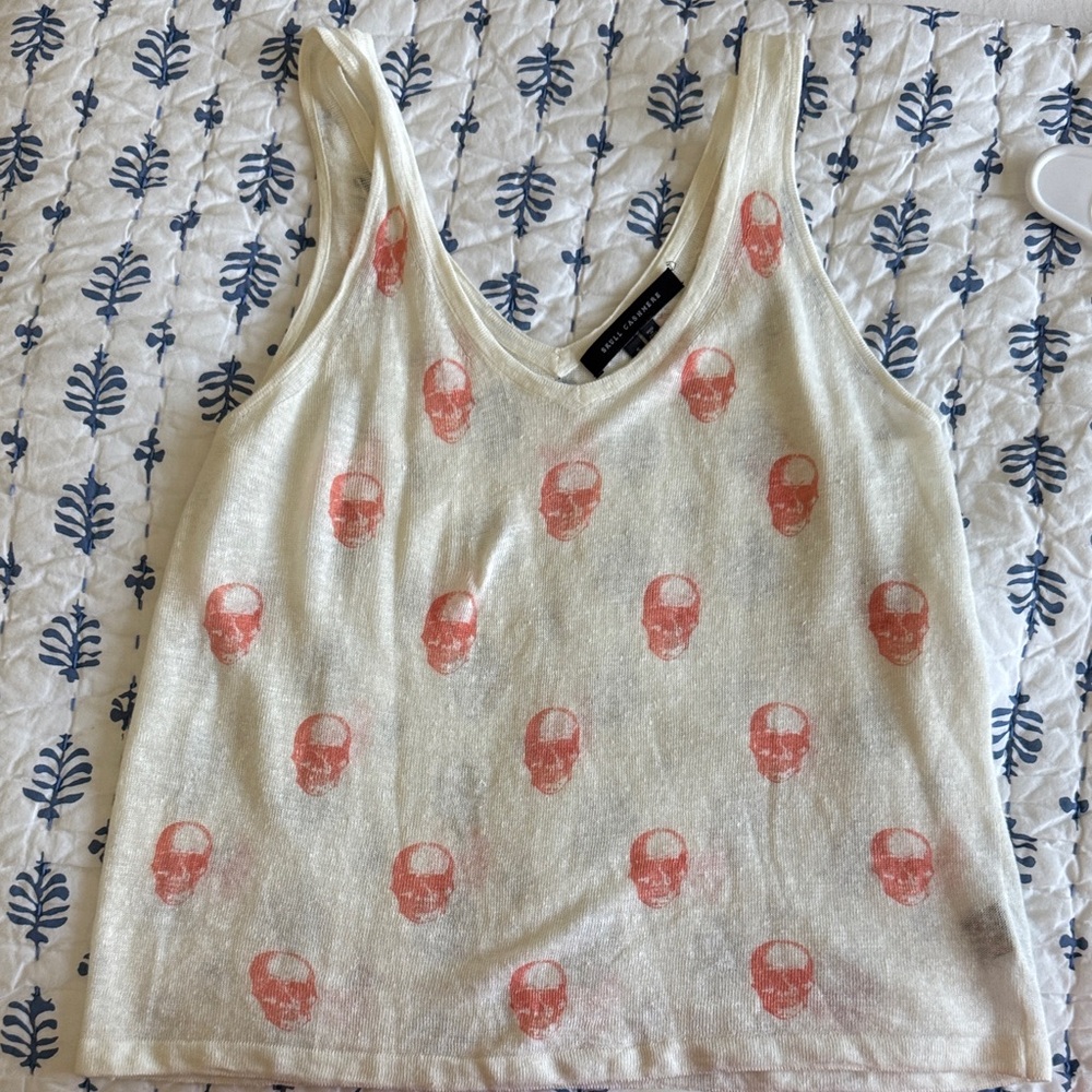 Skull Cashmere Print Tank Top